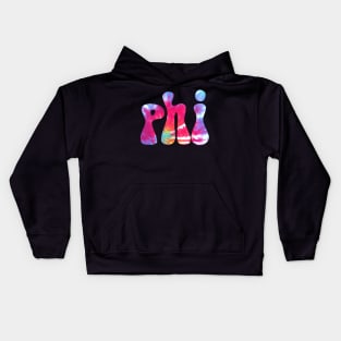 Tie Dye Phi Kids Hoodie